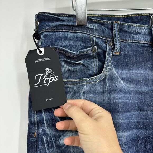Prps Windsor - Arabian Men’s Jeans Tapered Stretch Skinny Fit Size 34 - Picture 4 of 10